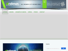 Tablet Screenshot of alrahman.de